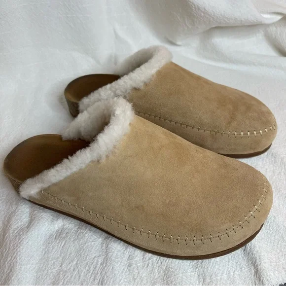 Jenni Kayne Shearling Lined Moc Clog 8 - Picture 3 of 9